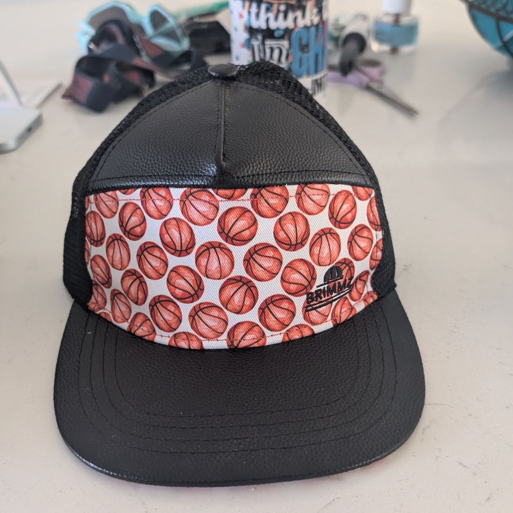 Brinks Kids Basketball Print Black Hat